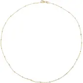 Elli Halskette 925 Sterling Silber in Gold | Gr.: 55 cm
