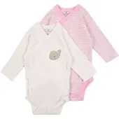 Playshoes 2er-Set: Bodys in Rosa/ Weiß - 50