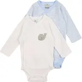 Playshoes Wickel-Body 1/1-Arm 2er Pack Wal in Bleu | Gr.: 50