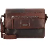 Spikes & Sparrow Leder Umhängetasche Bronco Crossover Dark Brown braun