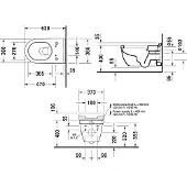 Duravit Wand-WC, Tiefspüler Starck 3 37x62cm, 4,5 l, geschl., we WonderGliss