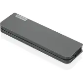 Lenovo USB-C Mini Dock, Kabelgebunden, USB 3.2 Gen 1 (3.1 Gen 1) Type-C, 3,5 mm, 10,100,1000 Mbit/s, Grau, CB, BSMI, SII, CU, Ukraine, Kvalitet, LOA, NOM, cULus, FCC, ICES, CE, RCM, VCCI, KCC, EAC