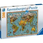 Ravensburger Antike Schmetterling-Weltkarte 15043