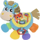 Playgro Musical Clip Clop Teether Book Beißringe, Beißspielzeug