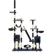 vidaXL Katzen-Kratzbaum mit Sisal-Kratzsäulen 230 - 250 cm Blau