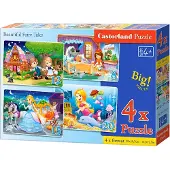 Castorland Puzzle 4in1 8,12,15,20-el Beautiful Fairy Tales Universal