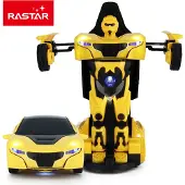 Rastar transformable car RC 1:32 Black/Yellow/Red/Blue, 61800