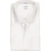 Seidensticker Businesshemd "Schwarze Rose", Herren, Gr. XL (44), normale Ärmellängen, weiß, 100% Baumwolle, unifarben, comfort fit, gerader Abschluss, Hemden Businesshemd, Comfort 1/2 Kentkragen Uni