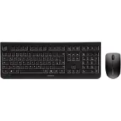 Cherry DW 3000, Volle Größe (100%), Kabellos, RF Wireless, QWERTY, Schwarz, Maus enthalten