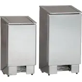 CombiSteel Mülleimer mit Fußpedal aus Edelstahl 90 Liter