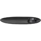 Ferm Living Frühstücksteller Flow Black 23,5 cm