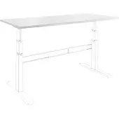 Celexon Tischplatte 175 x 75cm für Adjust- Schreibtisch, weiß