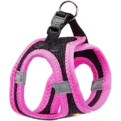Ferplast Hundegeschirr Kaori Polyester schwarz/rosa 36-44 cm