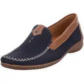 Gabor Comfort Da.-Schuh Slipper Blau Größe 4.5, Farbe: blau kombi