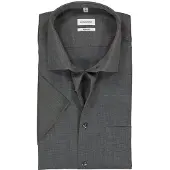 Seidensticker Hemd Modern Fit Kent kurzarm bürgelfrei grey