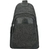Esquire Umhängetasche Recycled Life Crossbody Bag Black schwarz