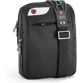 I-stay Tablet-Tasche is0101 bis 10,1 Zoll, zum Umhängen, Tablet-Organizer, Nylon, schwarz wasserabweisend