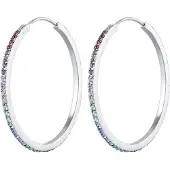 Elli Ohrringe Creole Regenbogen Kristalle 925 Silber Elli Silber