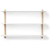 Gejst Nivo Regal A Light Eiche/Weiß - , Weiß, Holz