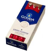 GOUDA Kronenkerzen 240/24 im Karton 8 rubinrot (rood)