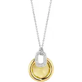 Ti sento Collier mit gelben Kristall bicolor 3887TY/42