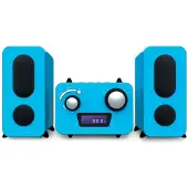 BigBen Interactive Bigben Stereo Music Center MCD11 - Kids mit 5 Aufkleber-Bögen, Blau
