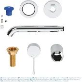 GROHE Essence New 2-Loch Waschtischbatterie mit kurzem Auslauf