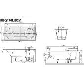 Villeroy & Boch V&B Rechteck-Badewanne Libra 170x75cm, weiß