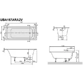 Villeroy & Boch Architectura Solo Badewanne 150 x 70 cm