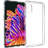 Accezz Samsung Galaxy Xcover Pro Hülle - Silikon - - Backcover/Soft Case - Transparent