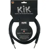 Klotz KIK6,0PPSW Schwarz 6 m Gerade Klinke - Gerade Klinke