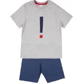 Sanetta Pyjama in Blau/ Grau - 92