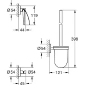 GROHE Essentials WC-Set 3 in 1 chrom