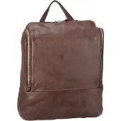 Harold's Leder Laptoprucksack Rucksack mit Laptopfach Submarine Notebook Backpack Brown dunkelbraun