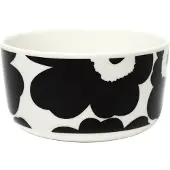 Marimekko Oiva/Unikko Schale 5 dl Schwarz-Weiß
