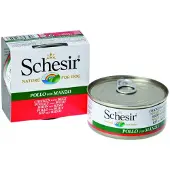 Schesir Nassfutter Hähnchenfilets mit Rind in Gelee für Hunde 6x150g