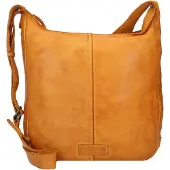 Harold's Leder Schultertasche Submarine Pouch Up Yellow dunkelgelb