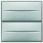 Legrand Bticino HC4036/2 Doppeltaster Aluminium HC40362