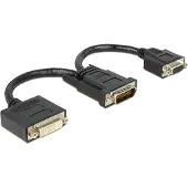 DeLOCK 65555, 0,2 m, DMS, DVI-I, Männlich, Weiblich, Nickel