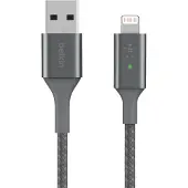 Belkin Smart LED Lighting to USB-A, Lightning, USB A, Grau, Gerade, Gerade, Aluminium