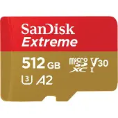 SanDisk Extreme, 512 GB, MicroSDXC, Klasse 10, UHS-I, 160 MB/s, 90 MB/s