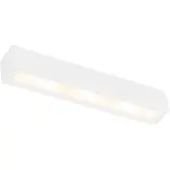 QAZQA - Moderne Wandleuchte weiß 3-flammig - Tjada Novo I Wohnzimmer I Schlafzimmer - Gips Rechteckig - LED geeignet G9