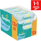 Pampers Fresh Clean 8001841078441, Baby-Feuchttuch, Dermatologisch getestet, Hypoallergen, Neutral pH-Wert