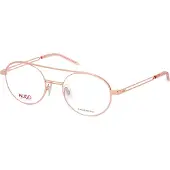 HUGO BOSS Brille mit roségoldfarbenem Finish und Aussparungen