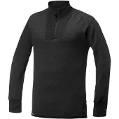 Woolpower Pullover Zip Turtleneck Protection 400 Unisex Anthracite-M