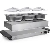 Tristar BP-6283 Buffet-Servierer, 200 W, 230 V, 50 / 60 Hz, Type F (CEE 7/4), Schwarz, Edelstahl, 0,8 m
