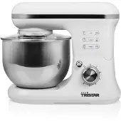 Tristar MX-4817 Küchenmaschine, 5 l, Weiß, Tasten, Drehregler, Edelstahl, Kunststoff, 1200 W