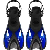 Atlantis Schwimmflossen Black Blue-Schuhgröße 36 - 41