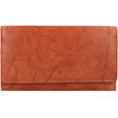 Green Burry Greenburry Basic Damen Bügelbörse RFID Leder Geldbörse Portmonee 1881, Farbe:Cognac