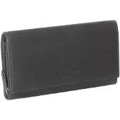 The Chesterfield Brand Mirthe Cow Wax Pull Up RFID Geldbörse Schwarz